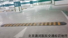 北京潞河医院交通设施,地坪,医院地坪,车位引导